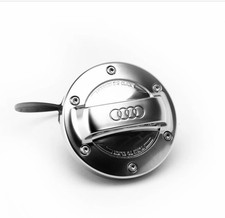 Original Audi Fuel Filler Gas Cap Cover Aluminium Look Audi Rings Logo 8Y0071000 picture