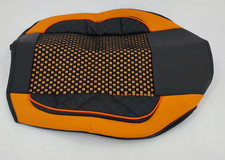 Premium Leather Car Front Bottom Seat Cushion Cover Storage Pocket Universal picture
