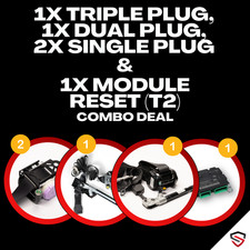 1TS 1DS 2SS 1MCU (1X Triple, 1X Dual, 2X Single, 1x SRS) SEAT BELT MCU SRS RESET picture