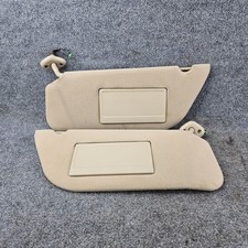1999-2007 FORD F250 F350 Excursion Sun Visor Set Driver Passenger Brown Lights 1 picture