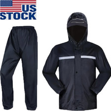 Men Women Rain Suits For Jackets Pant Gear Raincoat Waterproof Motorcycle Hivis picture