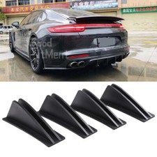 For Porsche Panamera 10-23 Matte Rear Bumper Diffuser 4 Fin Spoiler Lip Splitter picture