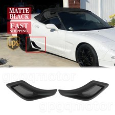 For Corvette C5 Z06 1997-2004 Matte Black Rear Lower Brake Duct Scoops Vent Pair picture