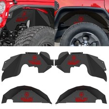 4PCS Front & Rear Inner Fender Liners For 2007-2018 Jeep Wrangler JK & JKU NEW picture