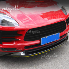 Fit For Porsche Macan 2019-2021 Black Car Front Bumper Lip Chin Spoiler Splitter picture