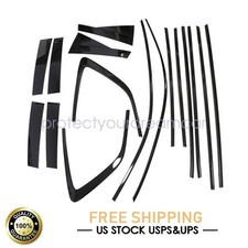Fits 2023-2025 Honda CR-V Window Sill Molding Strip Cover Trim Glossy Black New picture