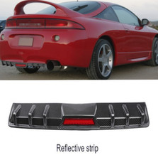 ForMitsubishiEclipse Carbon Style Rear Bumper Diffuser Fins Spoiler Lip Splitter picture
