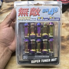 NEW MUTEKI SR48 Neochrome SUPER TUNER LUG NUTS HONDA ACURA M12x1.5 #32906N picture