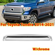 For Toyota Tundra 2014-2021 Chrome Front Upper Hood Bulge Molding Grille Trim picture