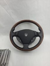 USED OEM  MASERATI 2003-12 QUATTROPORTE MULTI FUNCTION ST33RING WH33L BLACK&WOOD picture