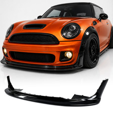 For 2006-2013 Mini Cooper JCW R56 Front Bumper Splitter Lip Spoiler Glossy Black picture