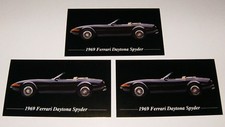 3-1969 FERRARI DAYTONA SPYDER PHOTO MAGNETS 69 68 70 71 picture