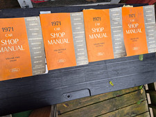 Set 1971 Ford  Car Shop Manuals Volumes 1-4 Complete Cover Wear Pages Complete picture