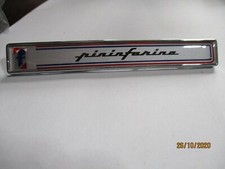 Pininfarina Logo Emblem Symbol Lettering Badge Metal FIAT picture