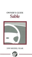 1999 Mercury Sable Owner's Manual picture
