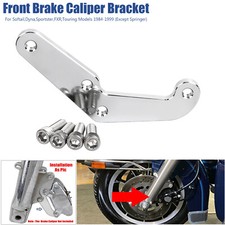 Front Brake Caliper Bracket Adapter For Harley Dyna Softail Sportster 1984-1999 picture