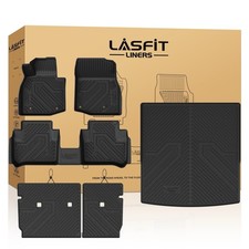 LASFIT Floor Mats for Mazda CX-50 2025 2026 Hybrid TPE 1st & 2nd Row & Cargo Mat picture