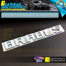 BRABUS Chrome Emblem Rear Side Trunk Lid 3D Badge AMG Mercedes Benz A C E G GL S picture