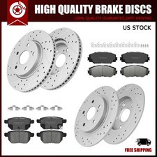 Front Rear Drilled Rotors Ceramic Brake Pads Kit For 2008-2015 Scion Xb picture