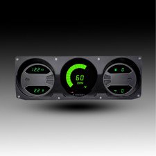 1981-1989 Dodge Ram Truck LED Direct Replacement Gauge Cluster with Green LEDs picture
