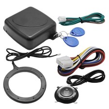 MDEOOSKY 12V Car Alarm System with RFID Keyless Entry & Push Start Black picture