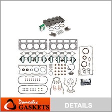 Full Gasket Set Bearings Pistons Fit 99-01 Chevrolet GMC Buick Cadillac 4.8L picture