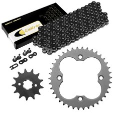 Black Drive Chain And Sprockets Kit for Honda TRX250X Fourtrax 250 2X4 1987-92 picture