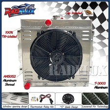 For 1964-1969 Plymouth Fury 1966-1969 68 Dodge Charge AT/MT Radiator+Shroud Fan picture