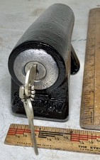 ACCESSORY antique 1920 's to 1930's CHEVROLET vintage cast-iron SPARE TIRE LOCK picture