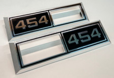 1968 Chevelle Impala Nova '454' Emblem Marker Light Bezel Front Fender Billet picture