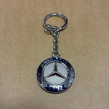 Mercedes-Benz Metal Keychain Key Ring key fob Rare Japan Unused vintage retro picture