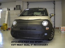 Lebra Front End Mask Cover Bra Fits 2012-2016 Fiat 500 Sport picture