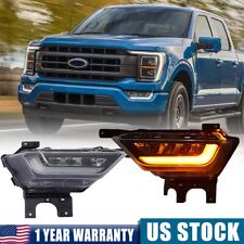 Pair Fog Lights Driving Bumper Lamps w/Bulbs For Ford F150 2021-2023 Left&Right picture