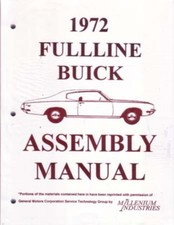 1972 Buick All Models Factory Assembly Manual picture
