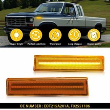 Amber Side Marker Signal Turn Light For 80-1986 Ford F-150 Bronco F-250 F-350 H picture