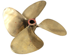 OJ Boat 4-Blade Propeller 13 x 14 CUP 1 1/8 picture