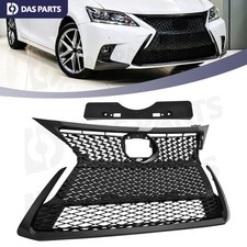 Gloss Black Front Bumper Grille With Molding Trim For 2014-2017 Lexus CT200H picture