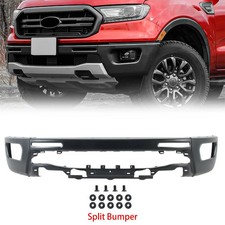 Black Steel Front Bumper Face Bar For 2019-2023 Ford Ranger W/O Sensor Hole picture