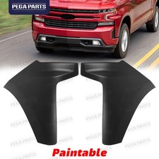 For 2019-2022 Chevrolet Silverado 1500 Front Bumper End Cap Extension Left Right picture