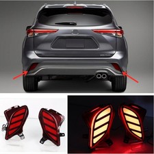 2x Car LED Rear Fog Light Tail Bumper Lamp Set For Toyota Highlander 2020-2026 picture