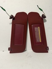 1991-1993 Cadillac Deville Sunvisors Sun Visor Pair Red OEM picture