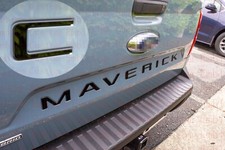 Gloss Black 3D 0.1in Raised Plastic Letters for Ford Maverick 2022+ Tailgate  picture