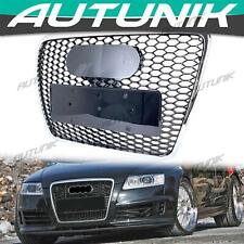 RS6 Honeycomb Front Grill Chrome for Audi A6 C6 2004 2005 2006-2011 picture