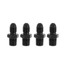4Pcs Black 1/8 NPT to 3AN Adapter Straight Pipe Thread to 3 AN Flare Fitting picture