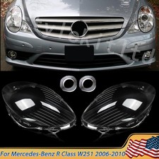 Pair Headlight Lens Cover For Mercedes Benz W251 R320 R350 R500 2006 2007 2008 picture