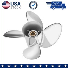 15 1/4 x 20 4Blades Stainless Boat Propeller For Suzuki  15Tooth 150-300HP RH picture