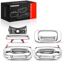 A-Premium 3Pcs Chrome Front & Tailgate Exterior Door Handle for Chevy Silverado picture