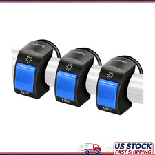 Motorcycle Headlight Switch Handlebar Toggle 3 Pack, Blue, Standard HColor: Blue picture