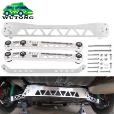 ✨Rear Lower Control Arms Subframe Brace Tie Bar for Honda Civic EK 96-00 Silver✨ picture