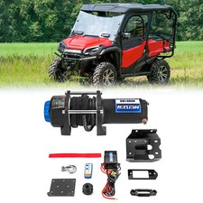 WEISEN UTV 4500lb 12V Electric Winch Mount Kit For Honda Pioneer 1000-5 2016+ picture
